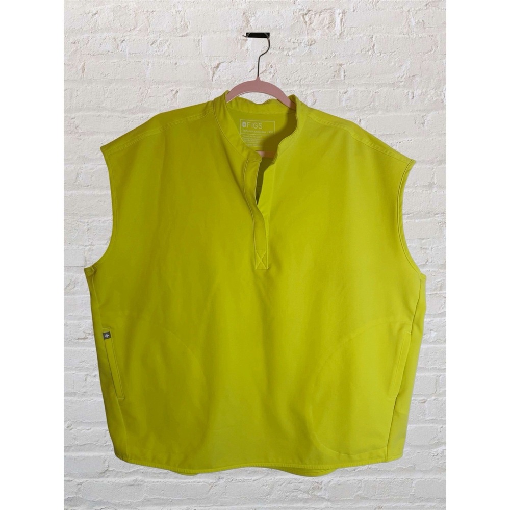 Figs Rafaela Scrub Top Womens XXL Sleeveless Technical Collection Limeade